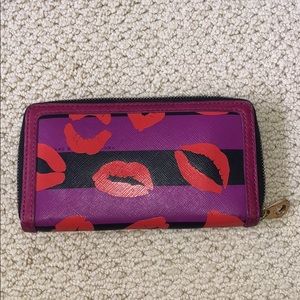 Marc Jacobs lipstick print wallet